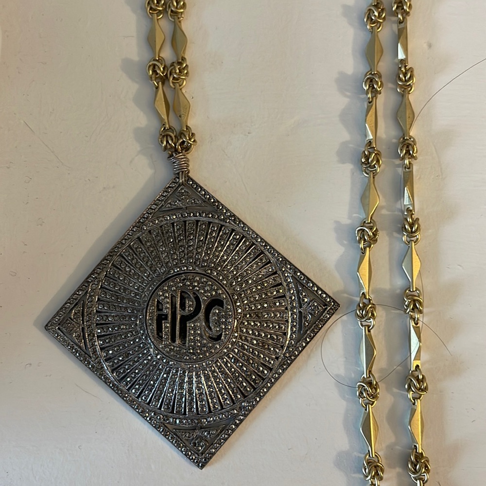 Vintage buckle necklace